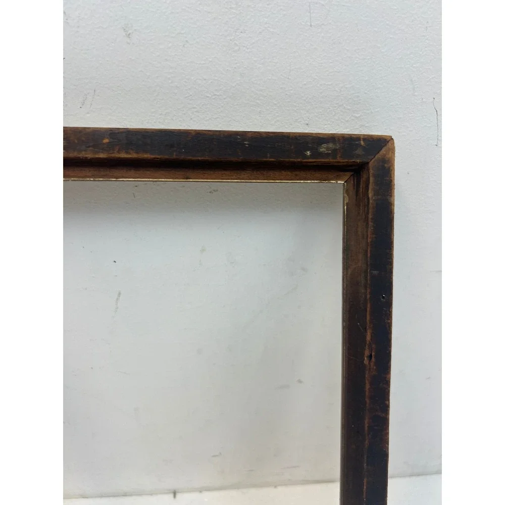 Vintage Art Deco Wood Picture Frame Pressed Gold Gilt Paint 20s 30s Fits 8